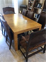 Dining table with six chairs #31