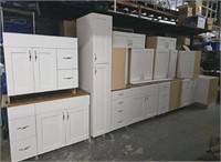 14?pc White Cabinet Set M5A