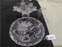 Console Bowl w/ Glass Shade, Mikasa Cupid Serving