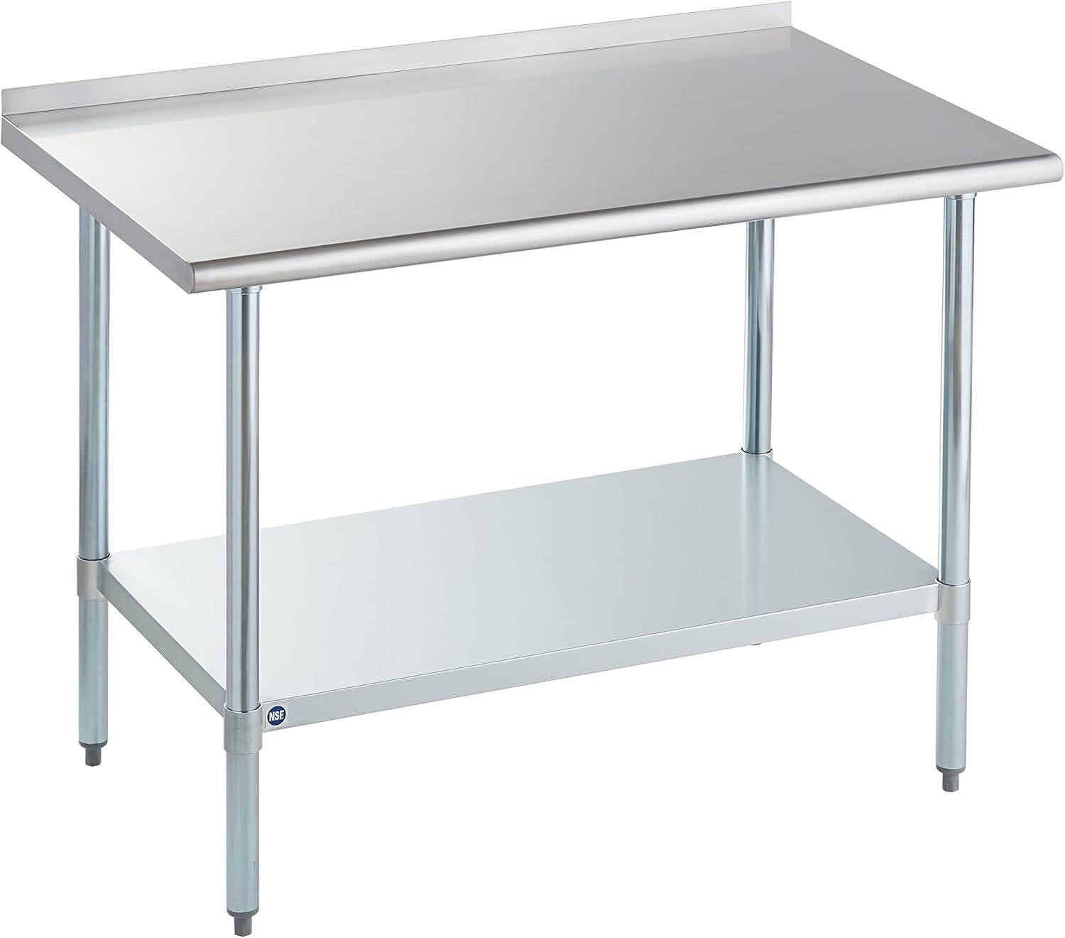 ROCKPOINT Stainless Steel Table 48x30 Inches  NSF