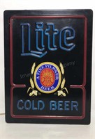 Lite Beer Light By Miller Brewing Co 15" X 20"