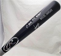 Miguel Vargas Autographed Black Rawlings Bat