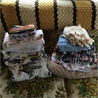 Sheets, Towels, Throw Rugs & Asst Items