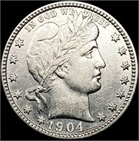 1904 Barber Quarter CLOSELY UNCIRCULATED