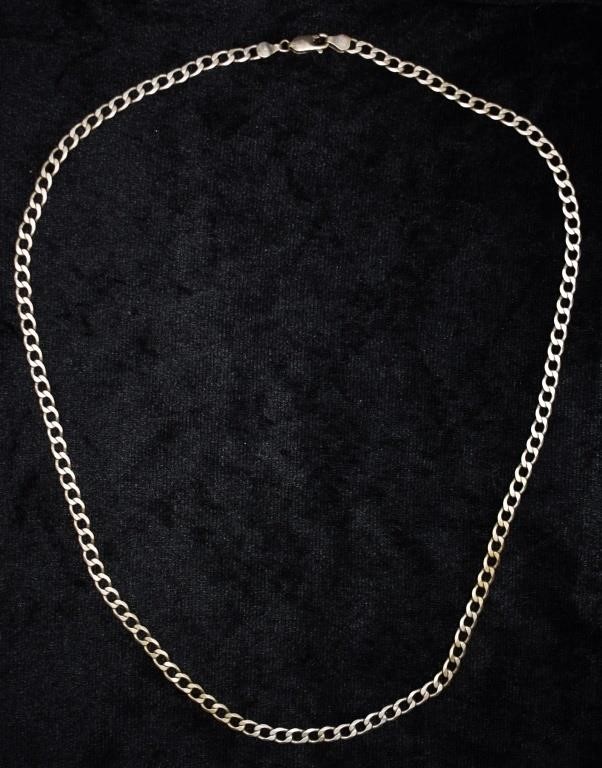 Sterling Silver Curb Chain Necklace