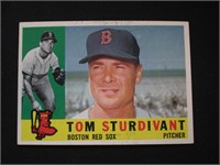1960 TOPPS #487 TOM STURDIVANT RED SOX