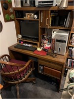 Antique Desk Chair & PB Desk