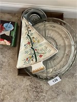 Christmas Tree Plate and Other Platters