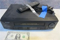 Sharp VCR Movie Player w/ Remote