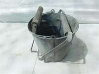 Vintage wash mop bucket.