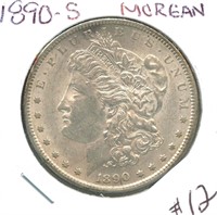 1890-S Morgan Silver Dollar