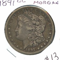 1891-CC Morgan Silver Dollar