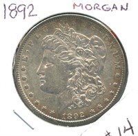 1892 Morgan Silver Dollar