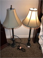 Pr of Decorator Stick Lamps