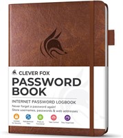 Clever Fox Password Book with Alphabetical tabs