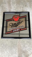 D4) Miller Light Beer Bar Mirror