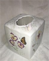 E5) Ceramic tissue box cover