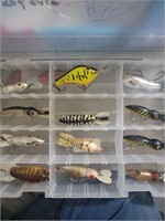12 MISC LURES WITH CASE