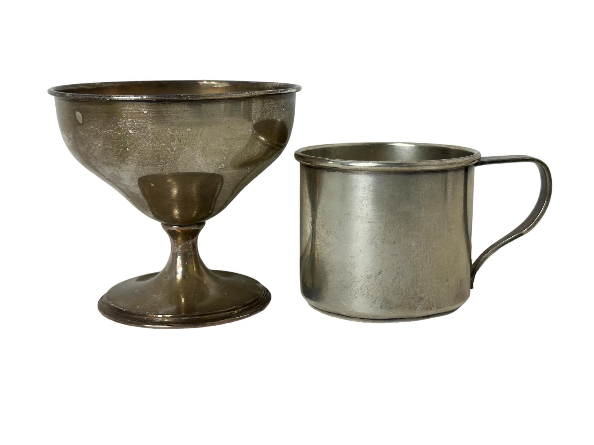 Sterling Silver Goblet & Wallace Sterling Cup