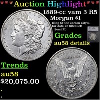 *Highlight* 1889-cc vam 3 R5 Morgan $1 Graded au58