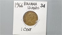 1966 Bahamas 1 Cent gn4034