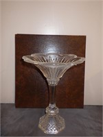 Vintage Crystal Pedestal Candy Dish