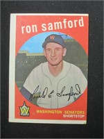 1959 TOPPS #242 RON SAMFORD SENATORS