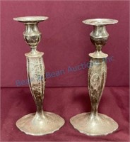 10 1/2 in. Sterling Tiffany co candlesticks