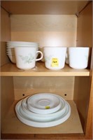 32 PCS. "CORRELL" BY CORNING WARE DISHES