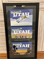 Welcome to Utah Life Elevated Print Framed