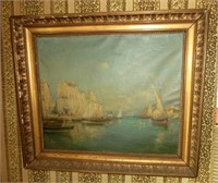 19th cent. R. Gerodi signed oil painting of