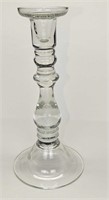 Vintage Clear Glass 10" Candlestick Holder