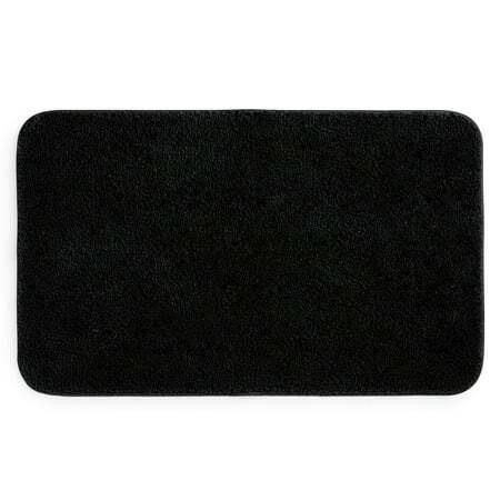 Mainstays Basic Black Polyester Skid Resistant 24