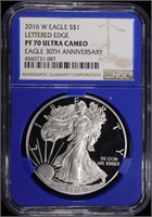 2016-W SILVER EAGLE NGC PF-70 ULTRA CAMEO