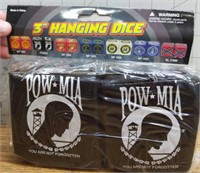 POW-MIA 3" hanging dice