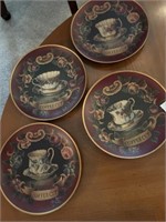 Plate Set of 4 - Coffee