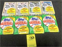 1987 Topps Baseball Cards (8) Sealed Packs