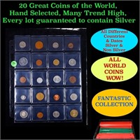 20 Great Coins of the World, hand selected, many t