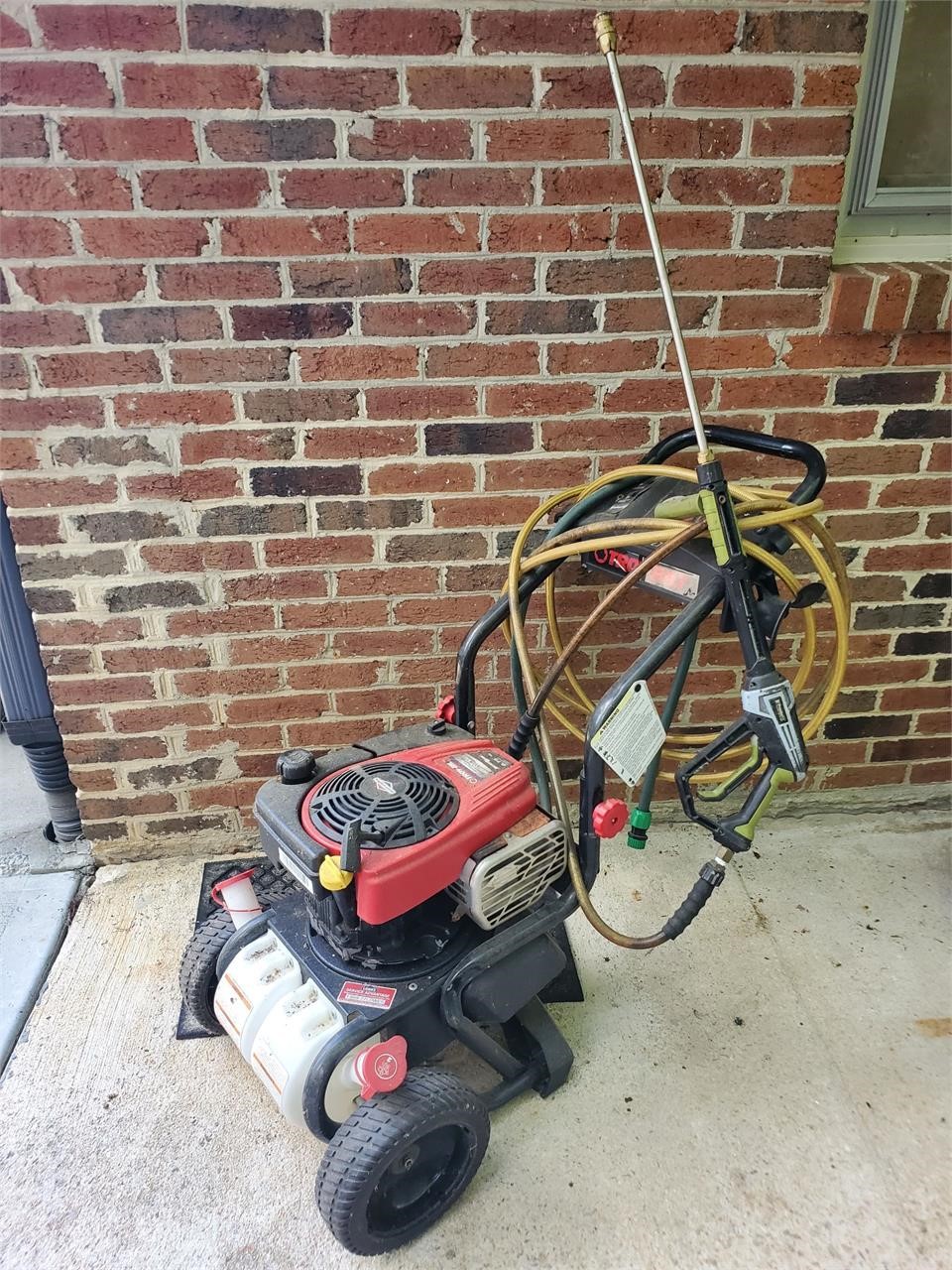 Troy built pressure washer untested