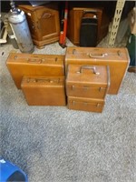 5 piece Samsonite suitcases