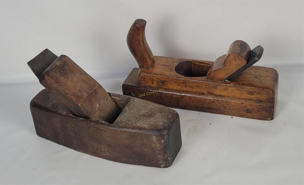 2 Antique Wooden Block Planes