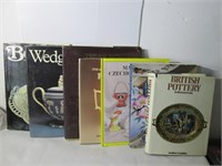 LOT BOOKS FROM OLLECTIBELS: WEDGWOOD, ETC