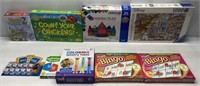 Lot of 9 Assorted Games/Toys - NEW