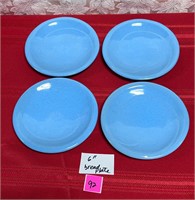 Frankoma Robin Egg Blue 6" Bread Plate 4pcs