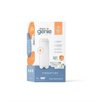 Diaper Genie Signature Diaper Pail Gift Set with 4