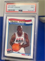 1991 Hoops Michael Jordan USA PSA 9