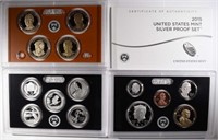 2015 U.S. SILVER PROOF SETR ORIG BOX/COA