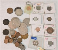 lot of US & foreign coins