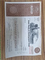 Arlen realty stock certificate