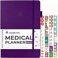 Clever Fox Medical Planner Daily – Health Diary No